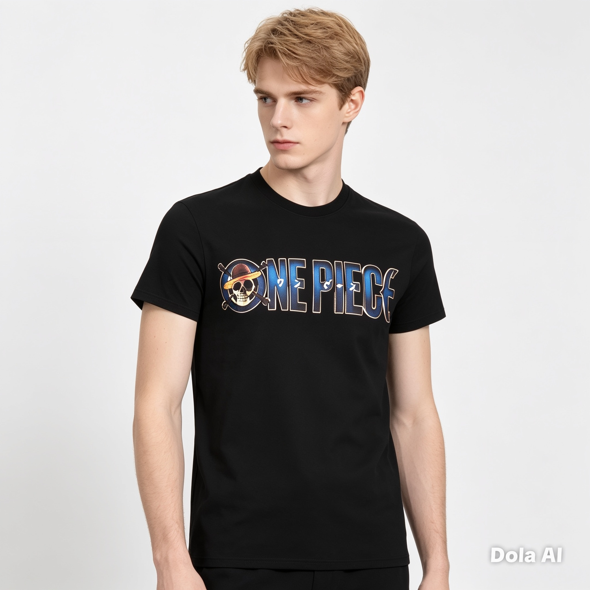 One Piece Logo Graphic T-Shirt – Black Anime Tee - Official Licensed