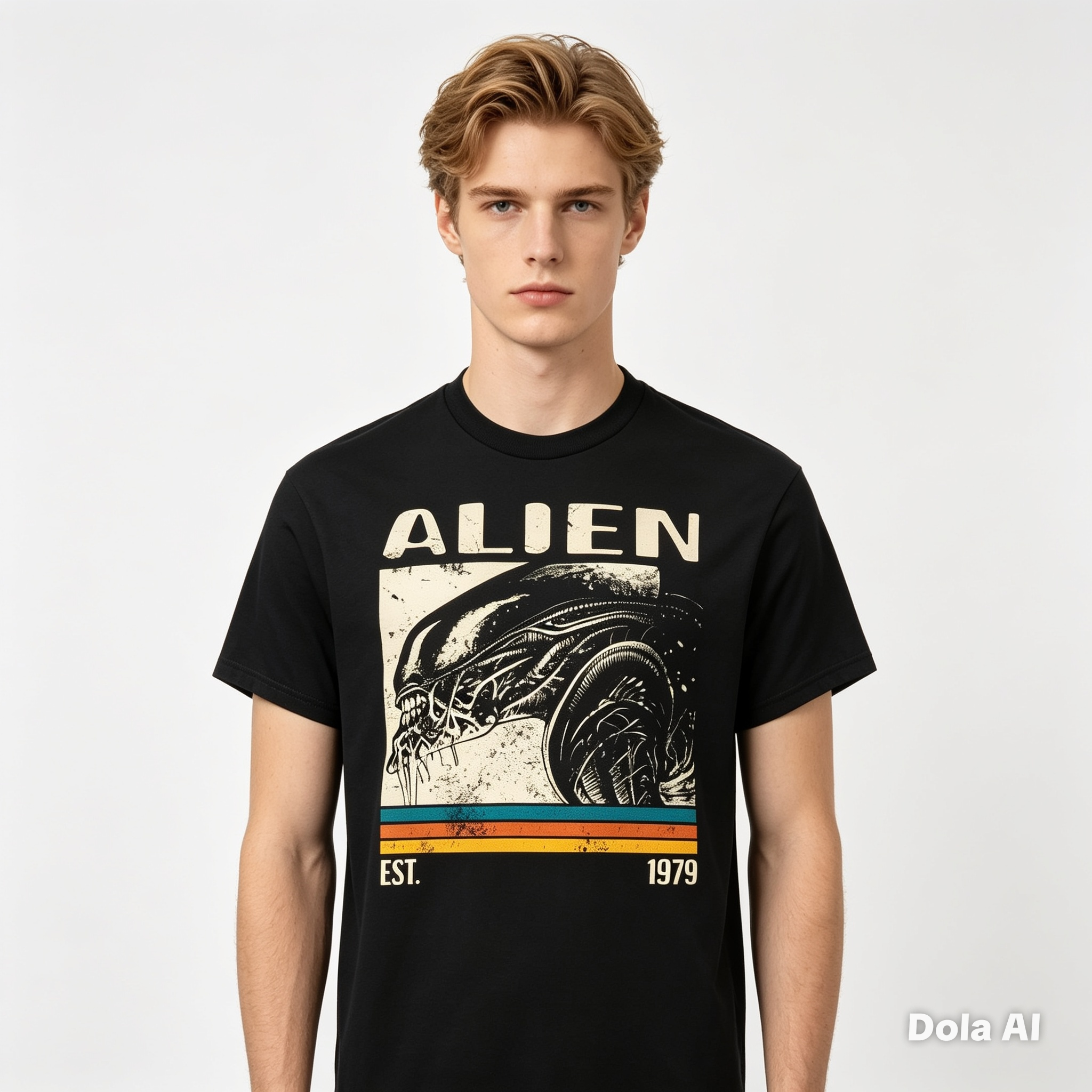 Alien 1979 Retro Xenomorph Graphic T-Shirt - Official Licensed