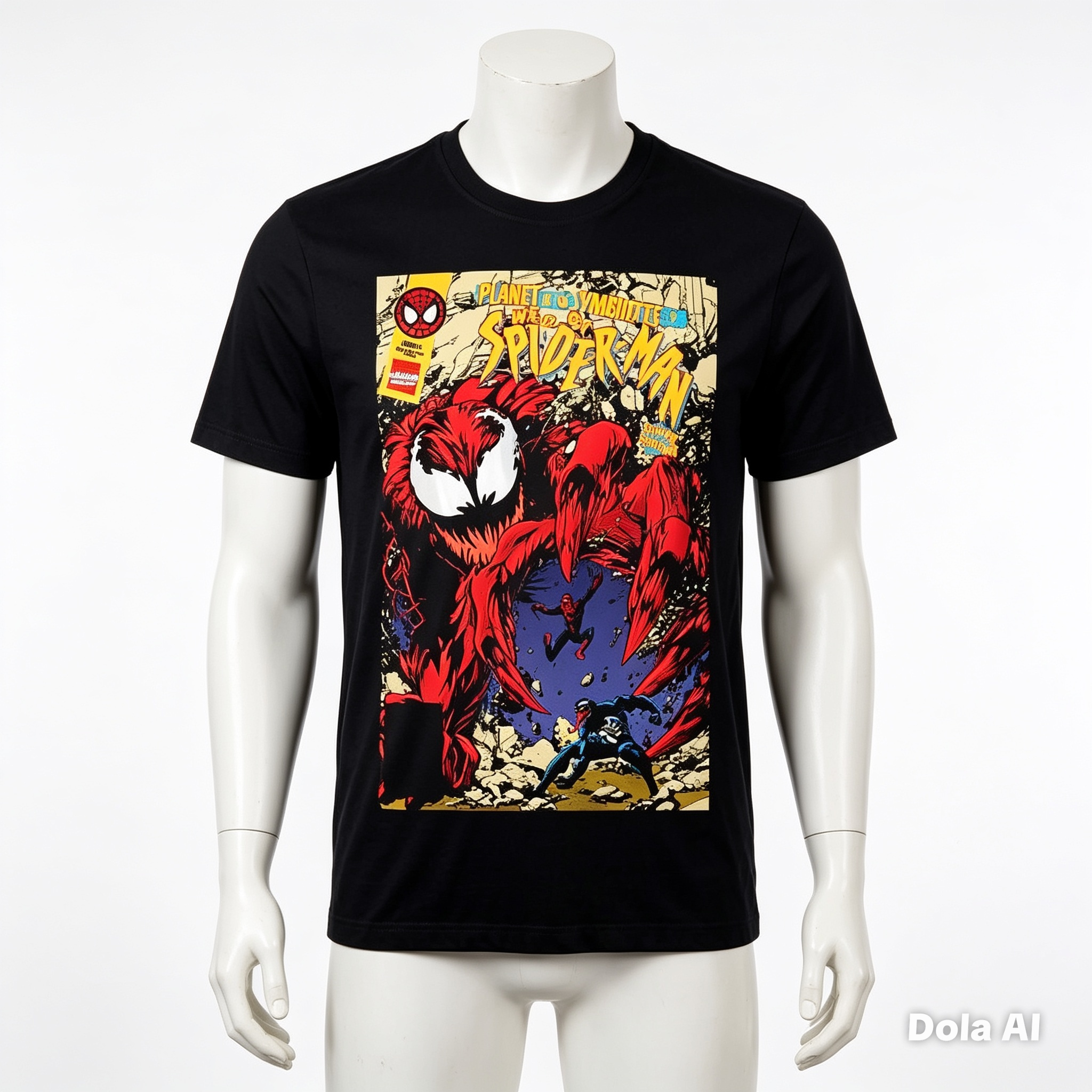 Marvel Spider-Man vs Carnage Comic Cover Graphic T-Shirt – Official Licensed