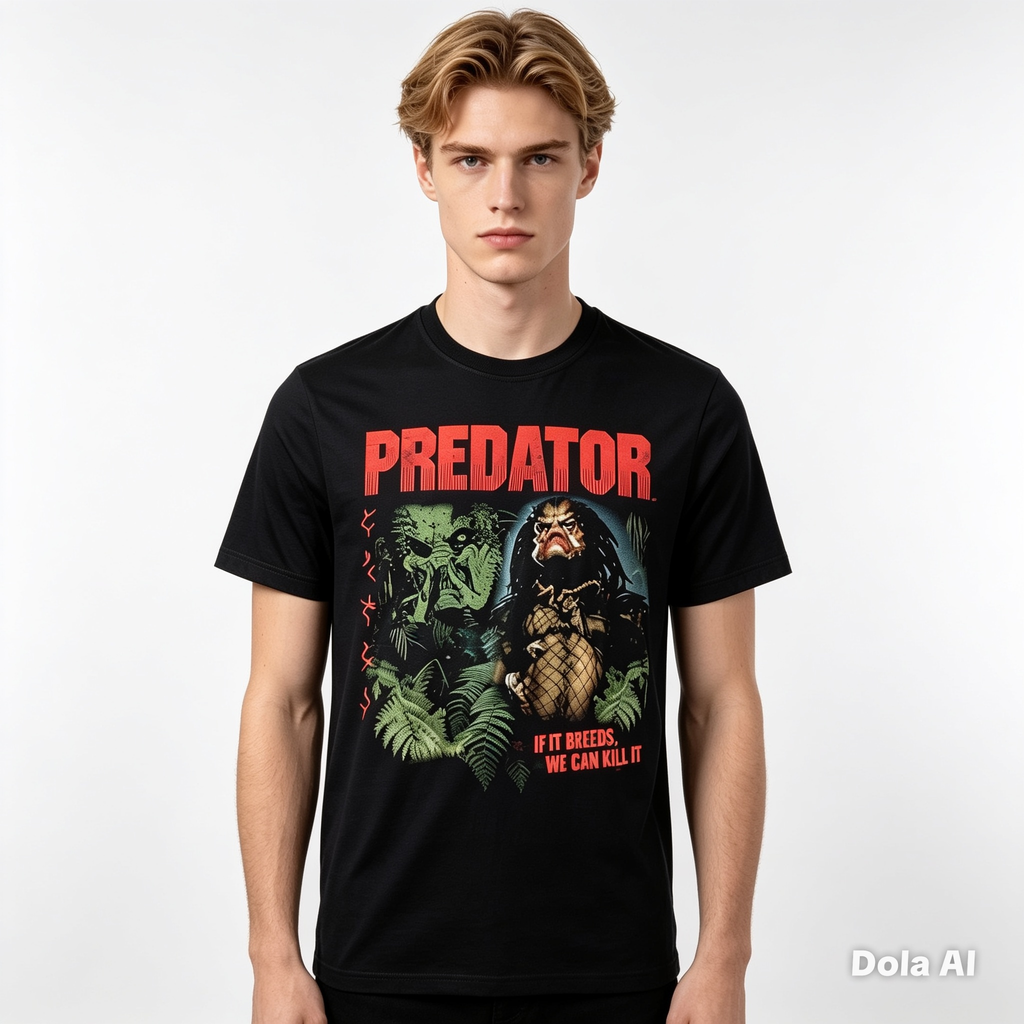 Predator "If It Bleeds, We Can Kill It" Graphic T-Shirt – Black - Official Licensed