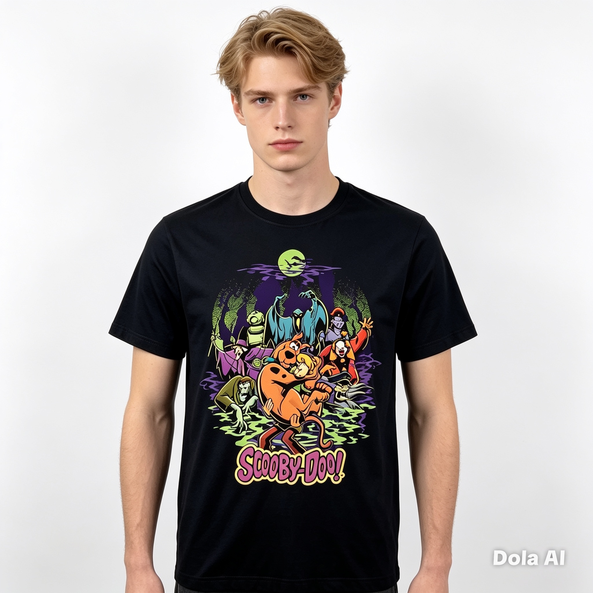Scooby-Doo Haunted Mystery Graphic T-Shirt – Licensed