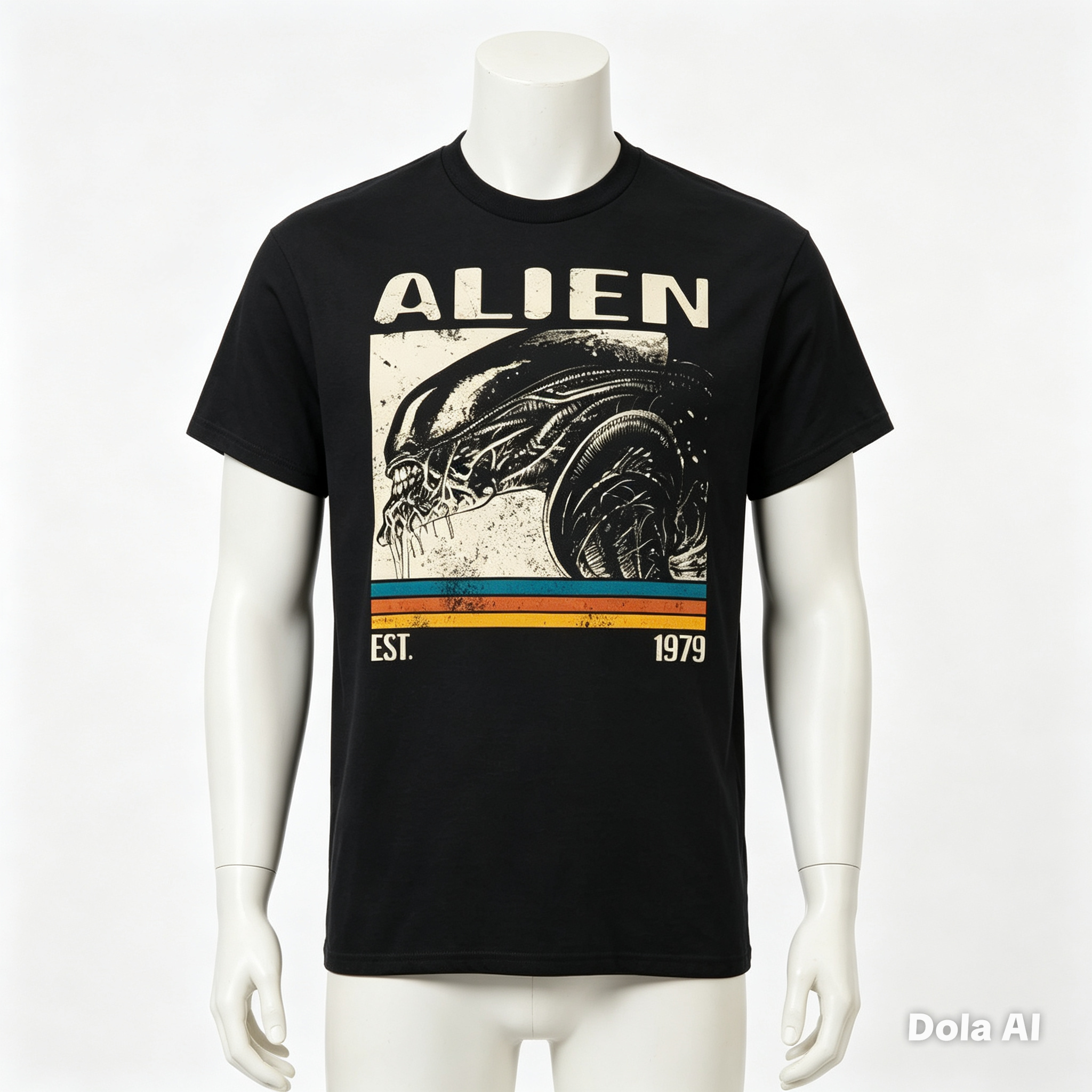 Alien 1979 Retro Xenomorph Graphic T-Shirt - Official Licensed