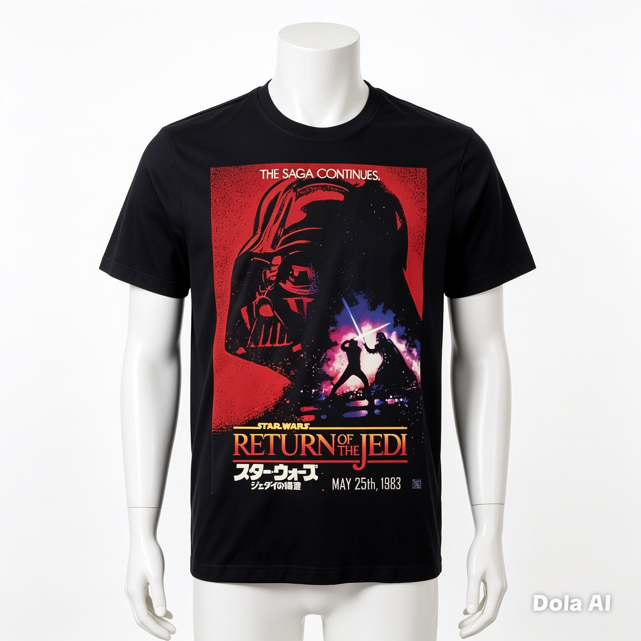 Star Wars Return of the Jedi Darth Vader Poster Graphic T-Shirt – Official Licensed