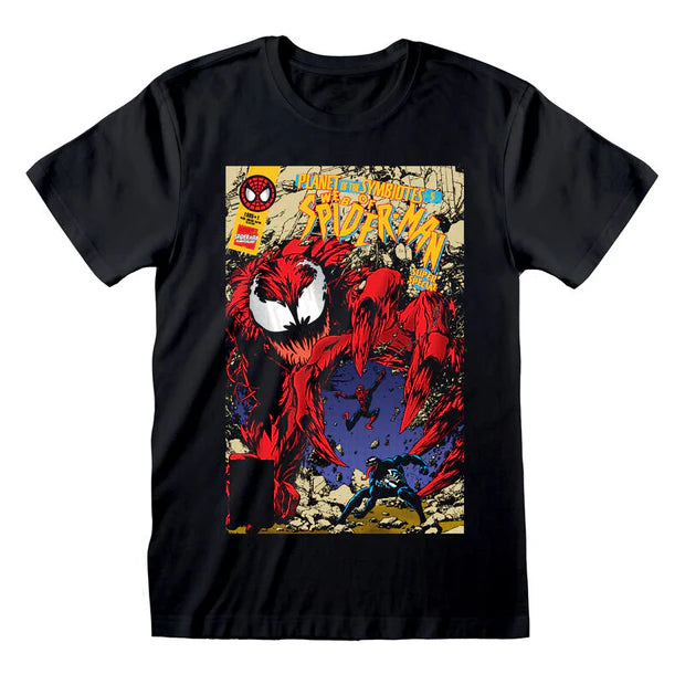 Marvel Spider-Man vs Carnage Comic Cover Graphic T-Shirt – Official Licensed