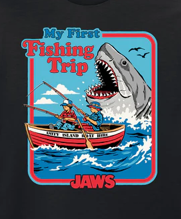 Jaws "My First Fishing Trip" T-Shirt - Official Licensed