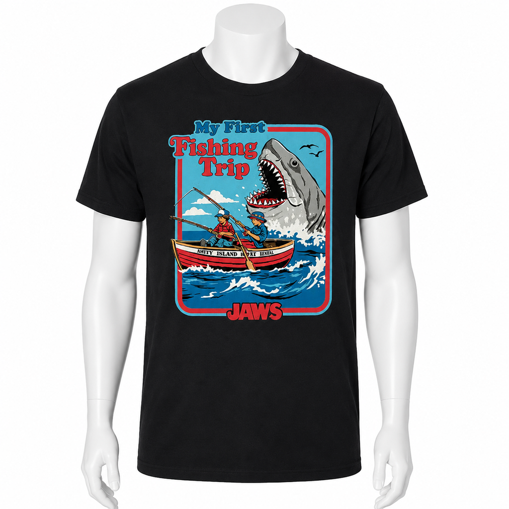 Jaws "My First Fishing Trip" T-Shirt - Official Licensed