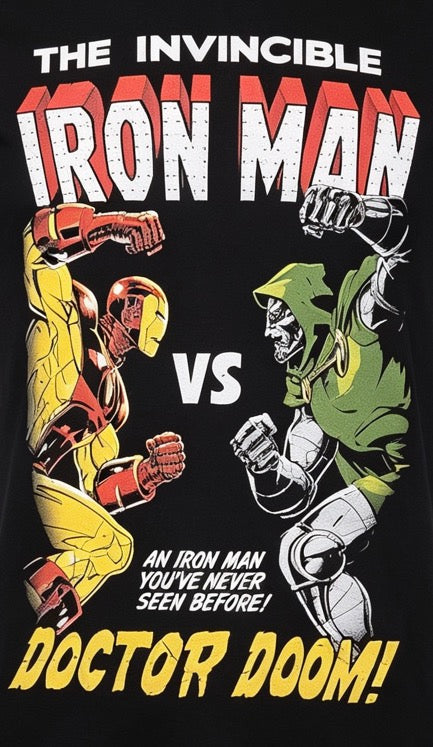 Marvel Iron Man vs Doctor Doom T-Shirt - Official Licensed
