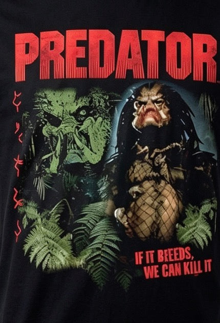 Predator "If It Bleeds, We Can Kill It" Graphic T-Shirt – Black - Official Licensed