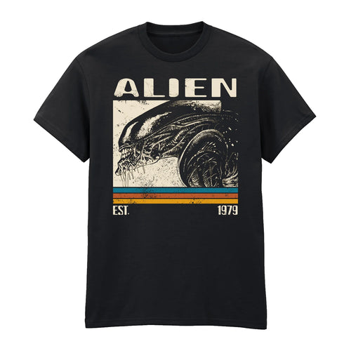 Alien 1979 Retro Xenomorph Graphic T-Shirt - Official Licensed