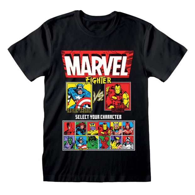 Marvel Fighter Character Select Graphic T-Shirt – Official Licensed