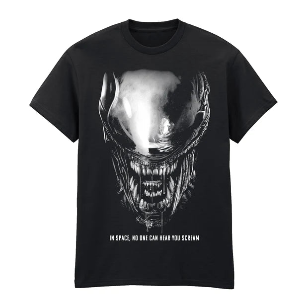 Alien Xenomorph "In Space No One Can Hear You Scream" Graphic T-Shirt Official Licensed –
