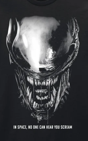 Alien Xenomorph "In Space No One Can Hear You Scream" Graphic T-Shirt Official Licensed –